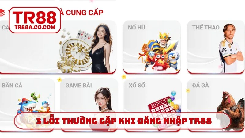 3 lỗi thường gặp khi đăng nhập TR88