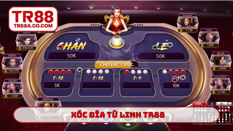 xóc đĩa tứ linh TR88